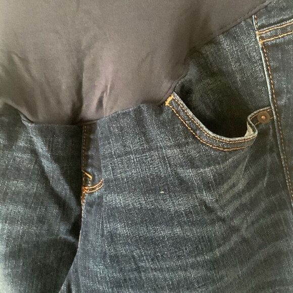 Pre Owned Women’s Old Navy Maternity Full Panel Boot Cut Jeans Sz 4 Classic - Picture 2 of 12